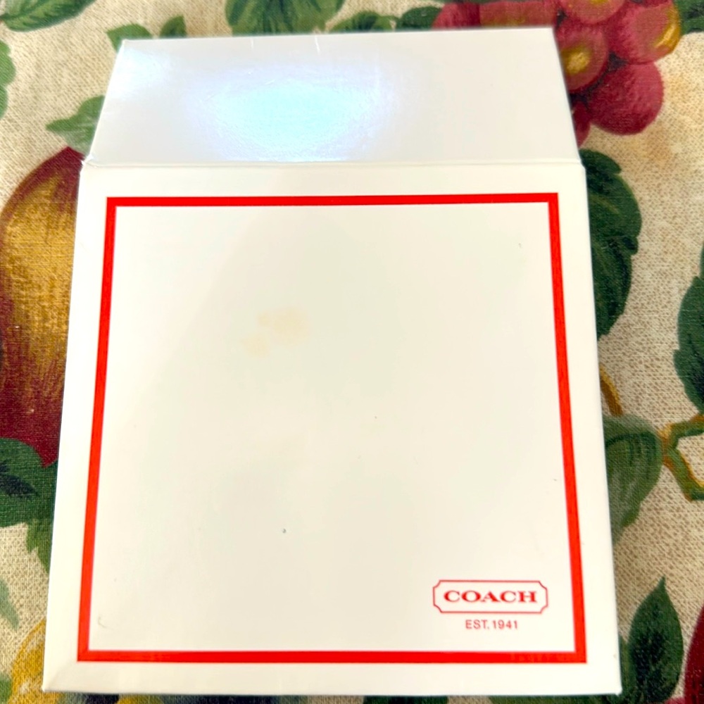 Coach jewelry gift box